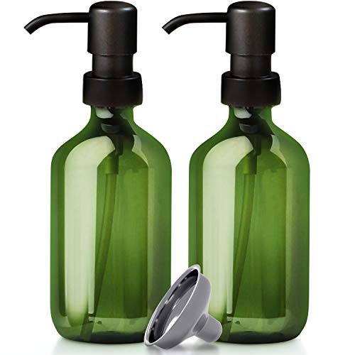 Opiniones y reviews de Plastico verde , tabla con los diez mejores. 43 Paquete de 2 botellas dispensadoras de jabón verde, plástico verde de 16 onzas con bomba de acero inoxidable negro mate y embudo de relleno, dispensador de mano para baño,...