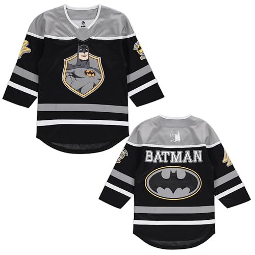 Camiseta de manga larga Batman con diseño deportivo para niños de 4 a 20 años 5