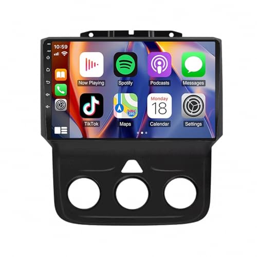 Radio Coche 2 DIN Evita Cables con Carplay Inalámbrico en tu Dodge Ram 3500