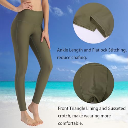 Image of Ubestyle Women's Swim Pants UPF 50+ High Waist Rash Guard Leggings