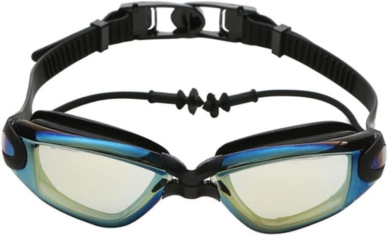 Gafas de Buceo for Adultos, Gafas de natación ópticas for Hombres y Mujeres, miopía, Tapones for los oídos for Piscina, Gafas de natación Profesionales Impermeables