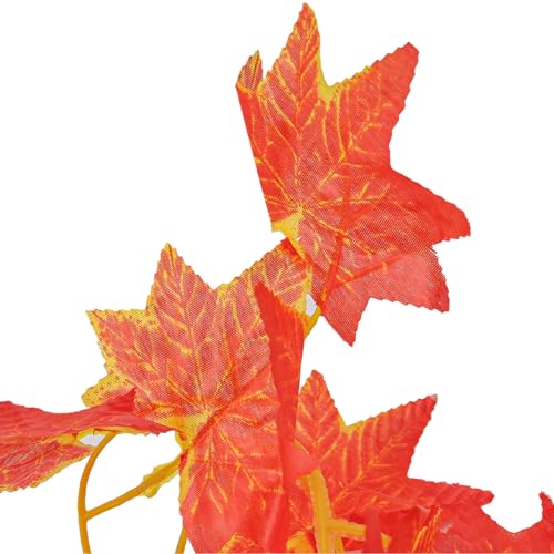 ZONADAH Landscaping Plants Lifelike Reptile Leaves Reptile Plants 87 inche Length Artificial Leaves Hanging Vine Fall Plastic Maple Leaves Habitat Decorations - Image 4