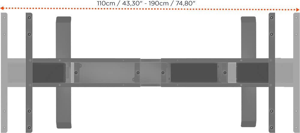 celexon elektrisch höhenverstellbarer Schreibtisch Professional eAdjust-58123 - grau