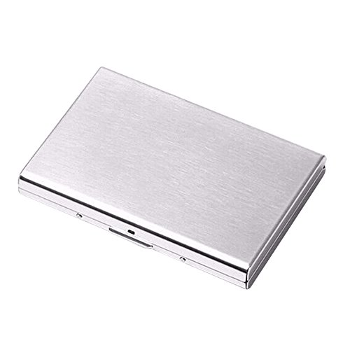Niftyplaza Credit Card Id Holder Slim Money Travel Wallet Men Stainless Steel Rfid Blocking (Silver) #TOP20