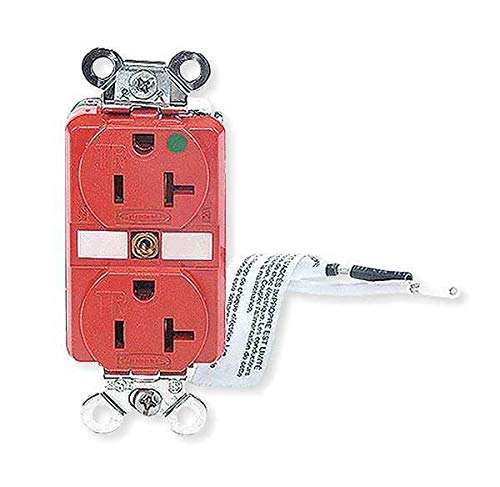 20A Duplex Receptacle 125VAC 5-20R RD - HUBBELL WIRING DEVICE-KELLEMS HBL8300SGRA