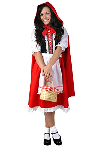 Deluxe Plus Size Little Red Riding Hood Costume Little Red Riding Hood Dress and Cape 6X