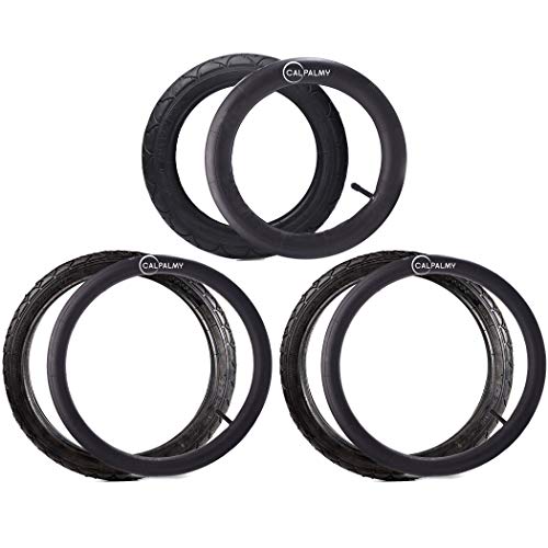 12.5'' Front And 16'' Back Wheel Replacement Tubes And Tires | Compatible With Bob Stroller Tire Tube Revolution Se/Pro/Flex/Su/Ironman - Made From Bpa/Latex Free Butyl Rubber #TOP3