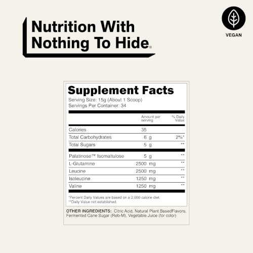 Image of NAKED Strawberry Lemonade BCAAs Amino Acids Powder, 100% Pure 2:1:1 Formula, Vegan Branched Chain Amino Acids, Instantized All Natural BCAA Powder Supplement - 501 Grams, 34 Servings