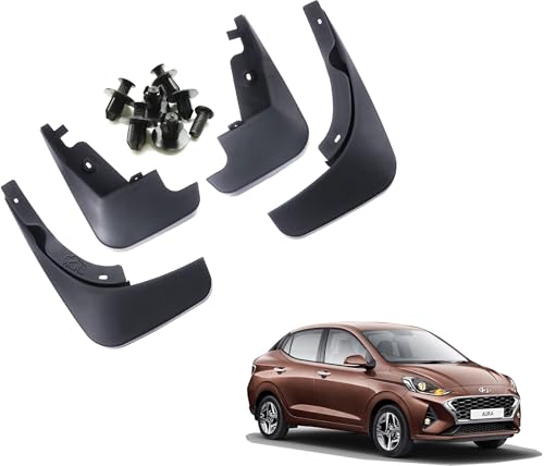 Image of WolkomHome Mud Flap Compatible with Aura - Durable Splash Guards for Car Exterior Protection