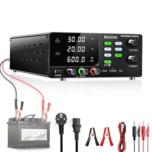 Fuente de Alimentación Regulable 30V 20A 600W, Alta Potencia Labo...