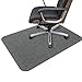 Bodenschutzmatte | Bürostuhl Unterlage | 90 x 120 cm | Hartboden | Verbesserte Version - Mehrzweck-Stuhlteppich für zu Hause (Dunkelgrau, 120x90cm)
