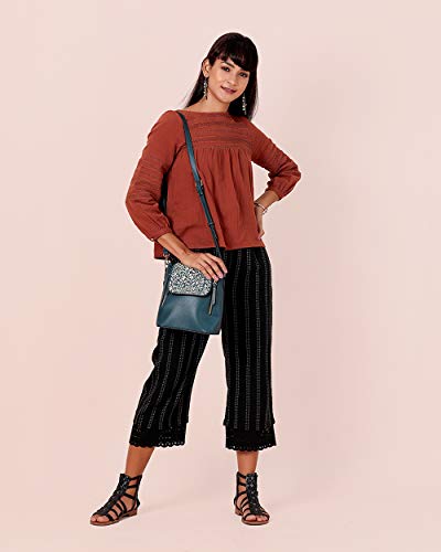 Image of Chumbak Crossbody Sling Bag for Women | Stylish Printed Canvas Box Sling bag | Multipurpose Daily use Bag for Office /College /Travel