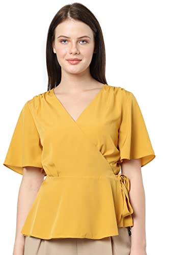 Image of VERO MODA Women's Polyester Regular Fit Stylised Top