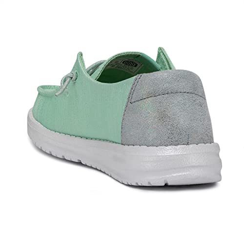 Image of HEYDUDE Women's Wendy Glitter Moon Stone Size 5 | Women's Shoes | Women's Slip On Shoes | Comfortable & Light-Weight