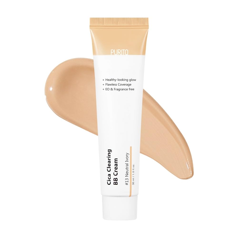 Amazon.com: PURITO Cica Clearing BB Cream #13 Neutral Ivory 1 fl