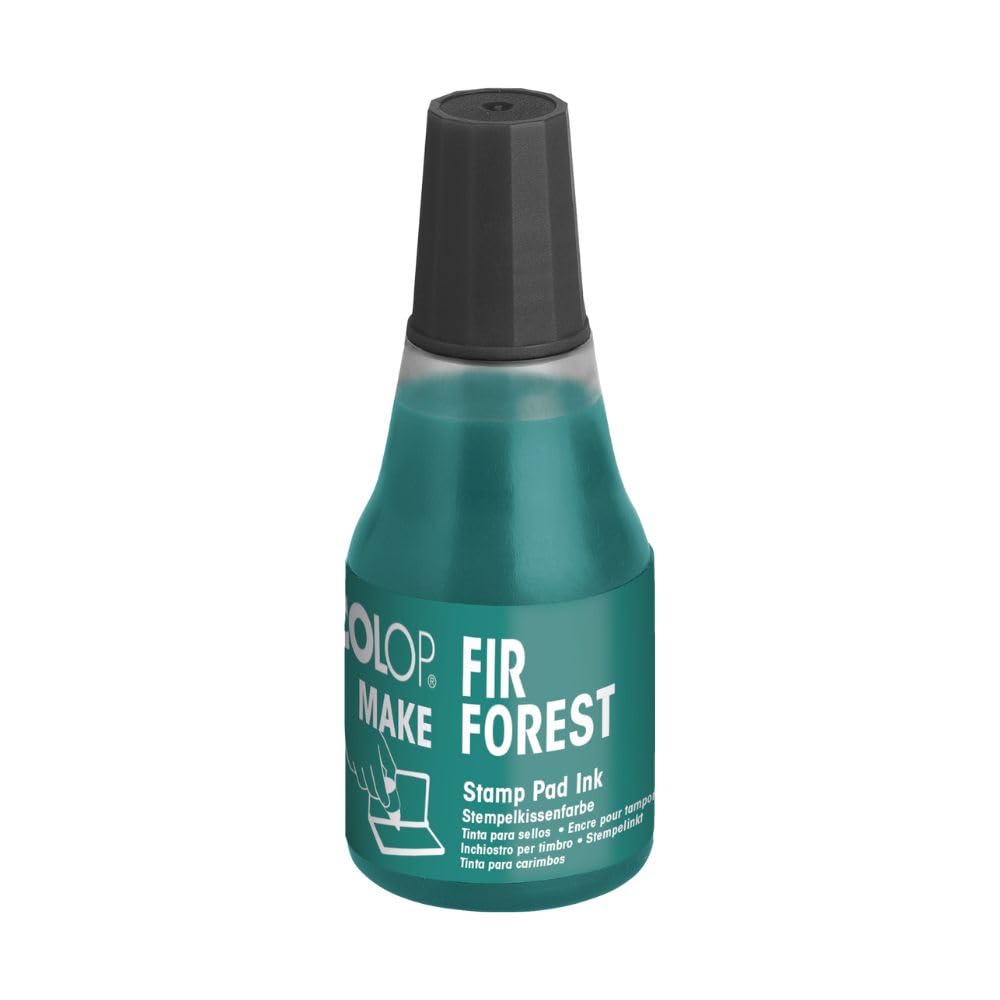 COLOP Farba uzupełniająca do poduszek do stempli MAKE 25 ml fir forest