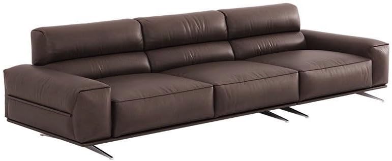 Wooden Skeleton Sofa Italian Living Room Large Three Seat Straight Row Vintage