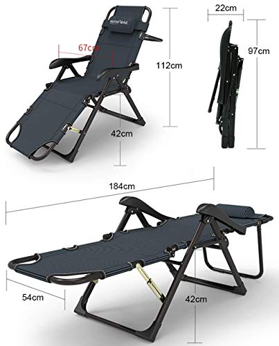 Chaise Longue Inclinable Pliante Patio Plage et Maison Multiusage