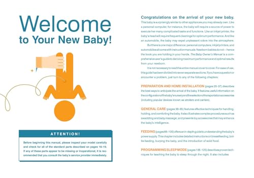 Image of The Baby Owner's Manual: Operating Instructions, Trouble-Shooting Tips, and Advice on First-Year Maintenance (Owner's and Instruction Manual)