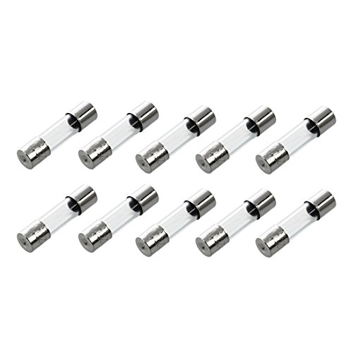 Eieenotee Eieenotee(R) 10 Pcs Coup Type Fusibles en verre Tube 5x20mm 250V 2Amp