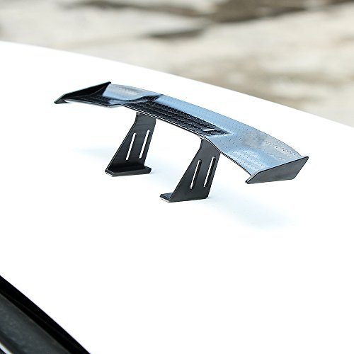 AndyGo Universal Car Mini Spoiler Wing Small Model Carbon Fiber Auto Car Tail Decoration Spoiler Wing Accessories Car-Styling