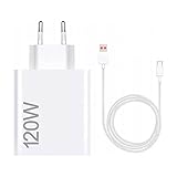 Xiaomi 120W HyperCharge Combo Type-A EU Caricabatterie da Parete Ultra-Rapido
