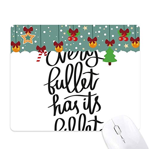 Tapis de Noël avec citation inspirante idée cadeau en caoutchouc pour le bureau des proches