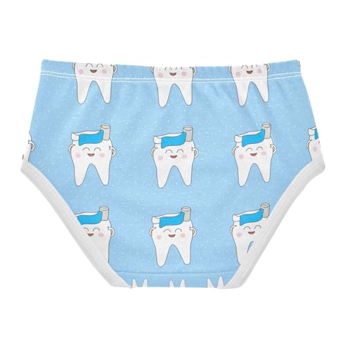 Cute Cartoon Teeth Toddler Girls's Underwear 2T 202c14282