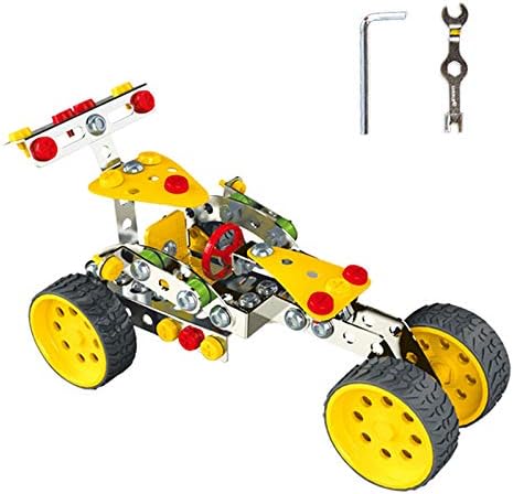 DIY F1 Metal Model Building Kit Erector set Build and Play Toy Set STEM Learning Sets for 5+Year Kids