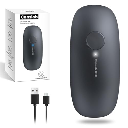 Comparison: Best Cordless Can Opener 7 Canslab Ultrablde SE - USB Rechargeable Electric Can Opener for Kitchen for Seniors with Arthritis- Cordless Battery Powered Automatic, Side Cut, Smooth Edge, Handsfree, for Small or Large Cans, Grey