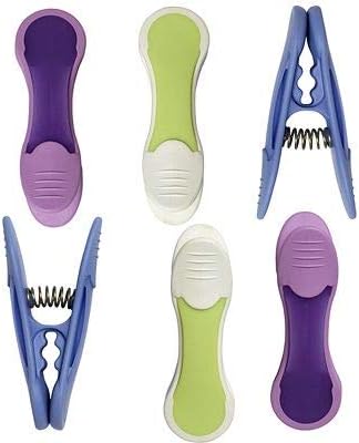6 Lakeland Big Soft Grip Clothe Pegs Pastel – Strong But Gentle On Laundry Great For Duvets & Towels