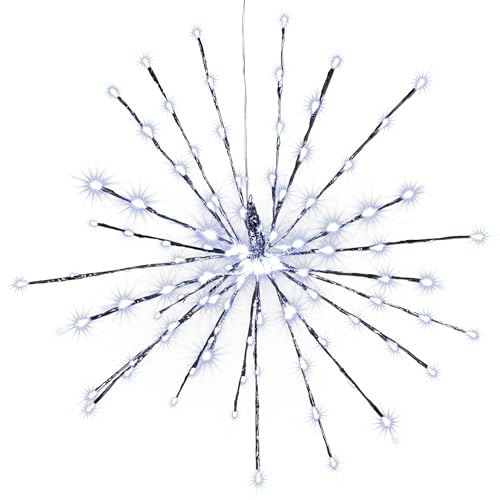 Nipach GmbH Meteor-Stern - 120 LED Leuchtfarbe weiß - für Innen und Außen - mit Trafo
