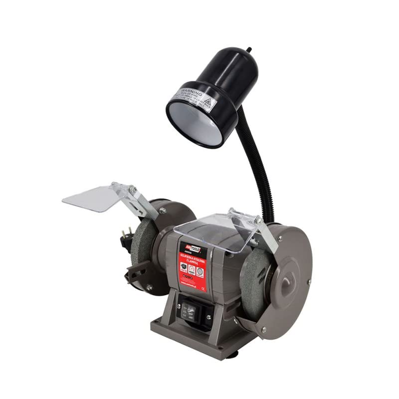 Smerigliatrice da Tavolo con LAMPADA 150 mm 300 W 40537