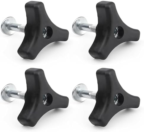 lawn mower tractor supply - Which Models Stand Out This Season? 4 4 Sets Lawn Mower Handle Knobs Nut Bolt,Triangle Handle Knob Screw Bolt Set Replacement for Honda Lawn Mower or Other Lawn Mower Lawn Machine Accessories Supplies Replacement Parts