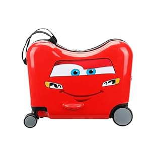 Disney’s Cars Lightning McQueen Ride-On 18″ Suitcase For Kids & Toddlers