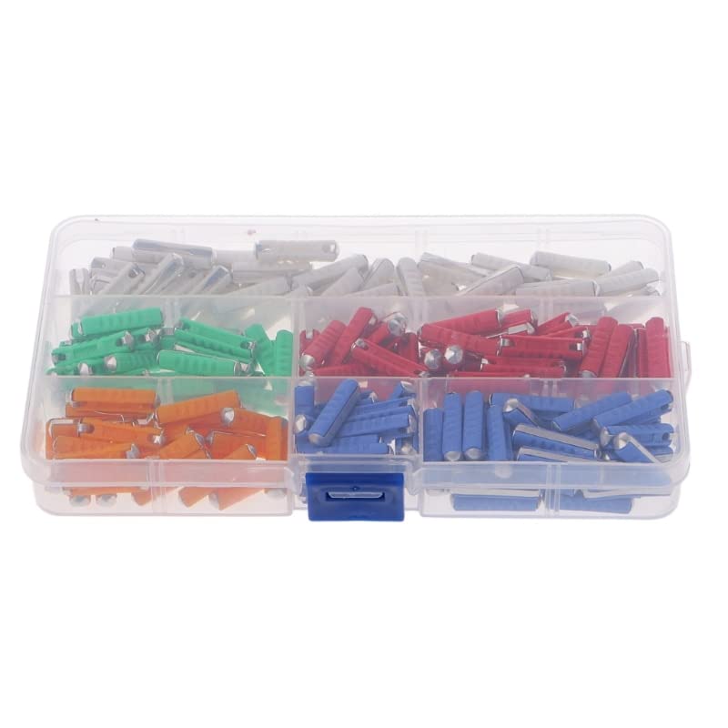 200Pcs 5A 8A 10A 16A 25A Ceramic Continental Car Fuse Set Bullet Classic 97BB