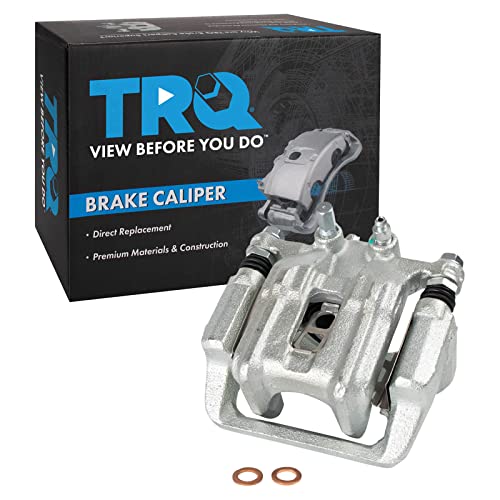Image of TRQ Rear Left Brake Caliper w /Bracket Drivers Side | For 2005-2006 Honda CR-V