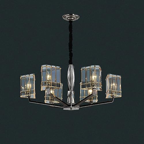 Lustre salon villa TTDGYYXW avec 3 têtes en cristal de luxe léger