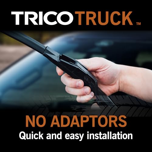 Image of TRICO Solutions Truck 24 Inch & 18 Inch Pack of 2 High Performance Automotive Replacement Windshield Wiper Blade for Select Chevrolet, Jeep, Nissan, Hyundai, Kia, and Buick Models (58-2418)