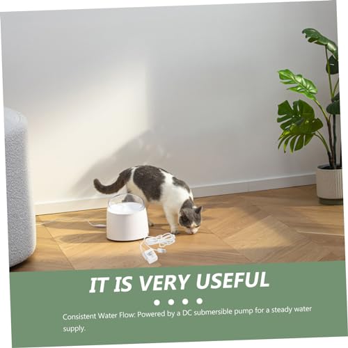 Bomba de fuente de agua para gatos FRCOLOR con alimentación por batería miniatura 7