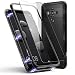 Huawei Mate 10 Pro Case, ZHIKE Magnetic Adsorption Case Metal Frame Tempered Glass Back with Built-in Magnet Cover for Huawei Mate 10 Pro (Clear Black)