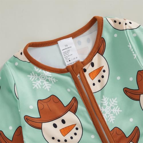 FIOMVA My First Christmas Baby Boy Girl Outfit Newborn Highland Cow Romper Infant Jumpsuit Western Fall Winter Clothes4