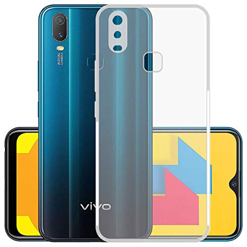 Image of Case Creation Brand - Mobile Cover for Vivo Y12 (Soft & Flexible Back Case), Transparent