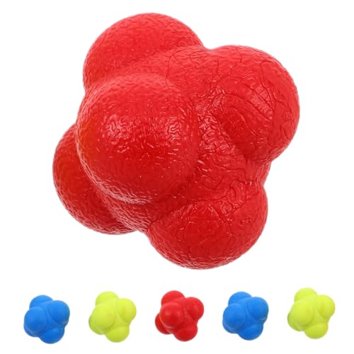 6pcs Balls D'entraînement À Vitesse De Réaction Améliorez Les Réflexes Et La Coordination pour L'agilité des Sports De Fitness Entraînement Élastique Balls De Réaction Élastique