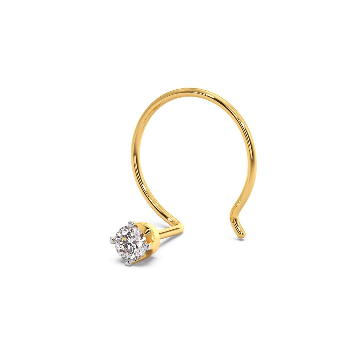 CANDERE - A KALYAN JEWELLERS COMPANY Yellow Gold 18K (750) BIS Hallmark Single Stone SI IJ Diamond Nosepin for Women (B01MTKQBHC) Amazon Price History, Amazon Price Tracker