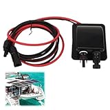 Dachdurchführung Solar Wohnmobil ABS Wasserdicht: Wasserdichte Kabelbox mit 10Ft 10AWG PV-Solarkabel für Wohnmobil Boot Caravan Camping zum sicheren Verlegen von Solarmodulen für Reisende