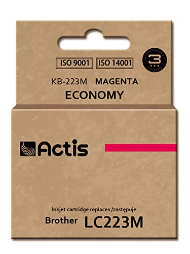 Actis Tusche Kb-223M FĂĽr Brother Drucker, ersetzt Brother Lc223M; Standard; 10Ml; Magenta