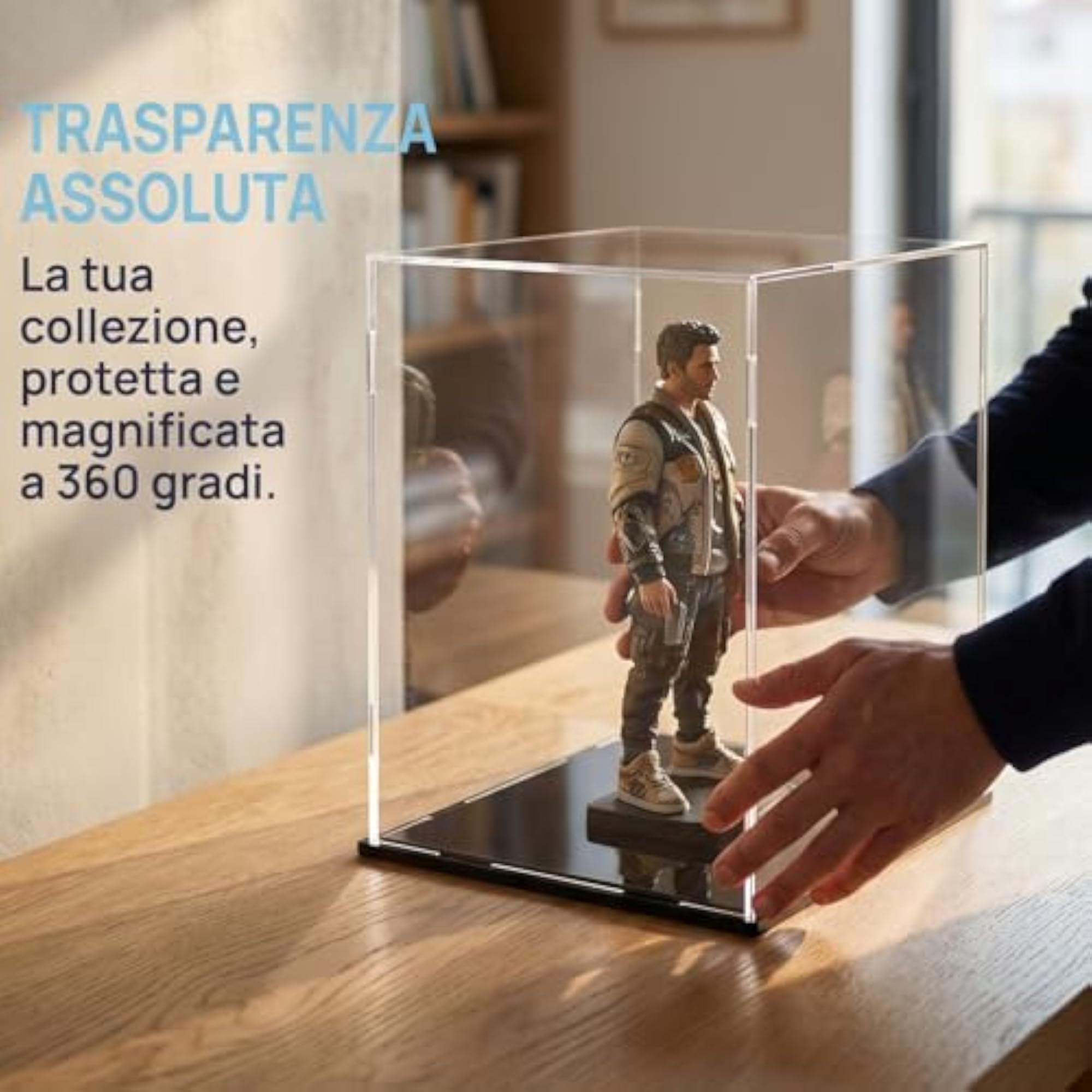 Clear Acrylic Display Case, 8*8*10inch