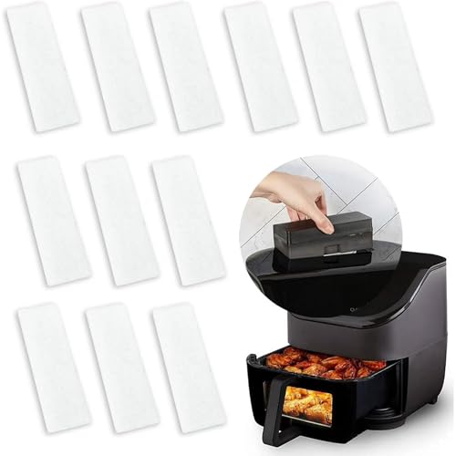 12 Piezas Filtros de Repuesto para Freidora de Aire, Accesorios para Freidora, Filtros Reemplazables con Tecnología Eliminadora de Olores de Fibra para Instant Vortex Plus 6QT miniatura 1
