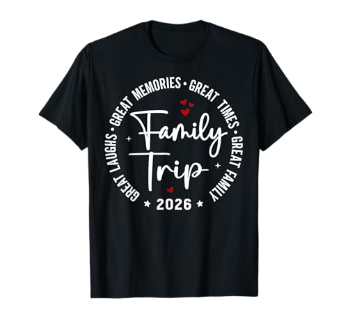 Family Trip Vacation 2026 Matching Group T-Shirt